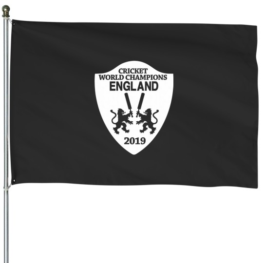 Discover England1 Cricket World Champions - Vintage1 Crest (2019) House Flags
