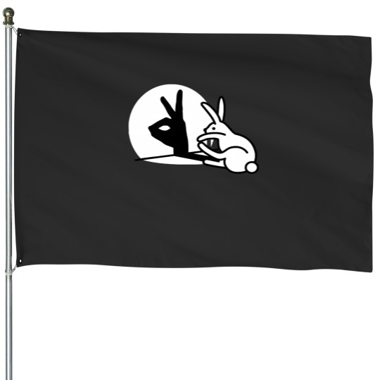 Discover Funny Rabbit hand shadow puppets bunny figure po House Flags