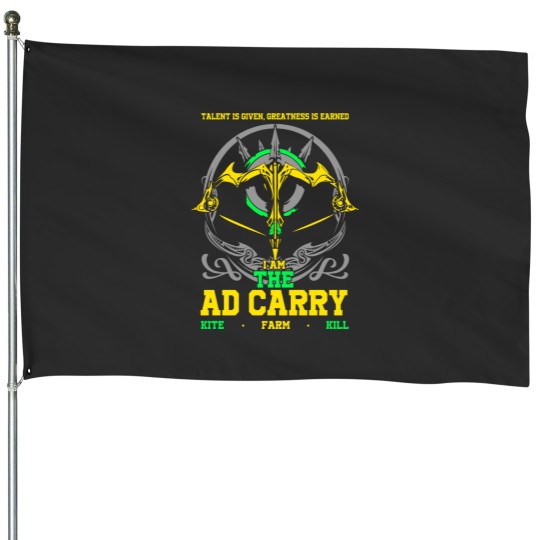 Discover MOBA AD CARRY House Flags