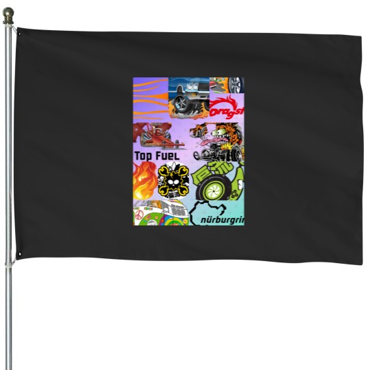 Discover Collage motors House Flags