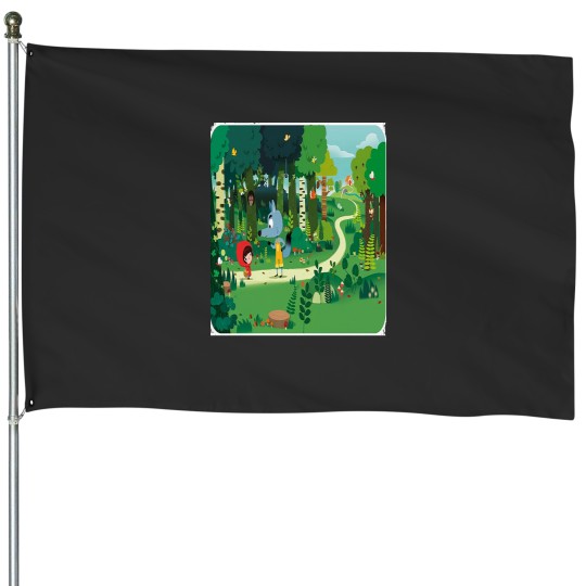 Discover sneaky sasquatch House Flags