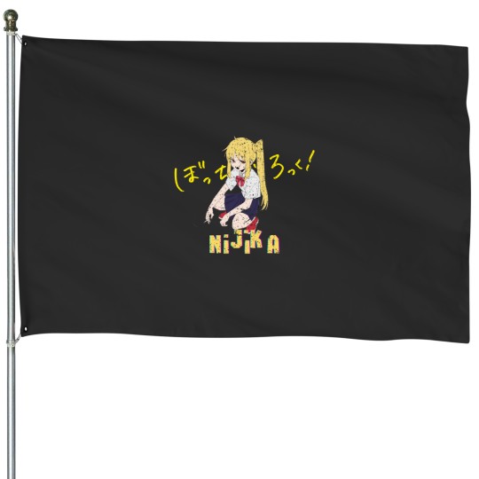 Discover Nijika Ijichi Bocchi The Rock anime girl House Flags