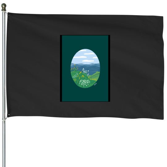 Discover Great Smoky Mountains Landscape 881 House Flags