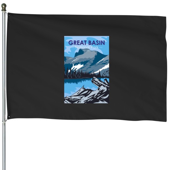 Discover Great Basin National Park Nevada Vintag e 3217 House Flags