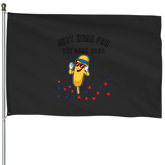 Discover Corn dog lover Corndog state fair Just here for the corndogs House Flags