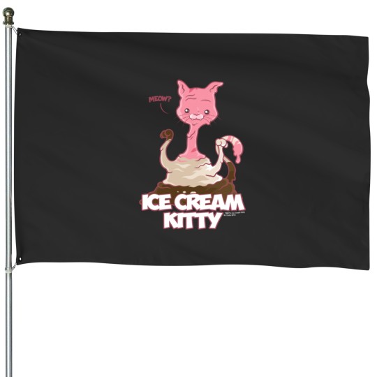 Discover Ice Cream Kitty7 House Flags