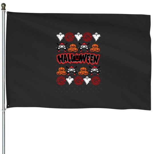 Discover Halloween firefighter House Flags