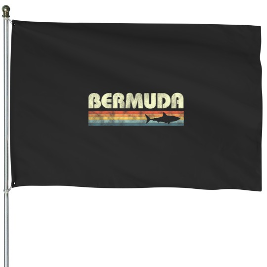 Discover Bermudas Shark Vintages Mens Womens Girls Boys Cruise Souvenir House Flags