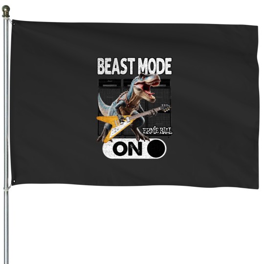 Discover Beast Mode ON Guitarist | Ernie Ball | Funny and Humor Musicians t-shirt House Flags