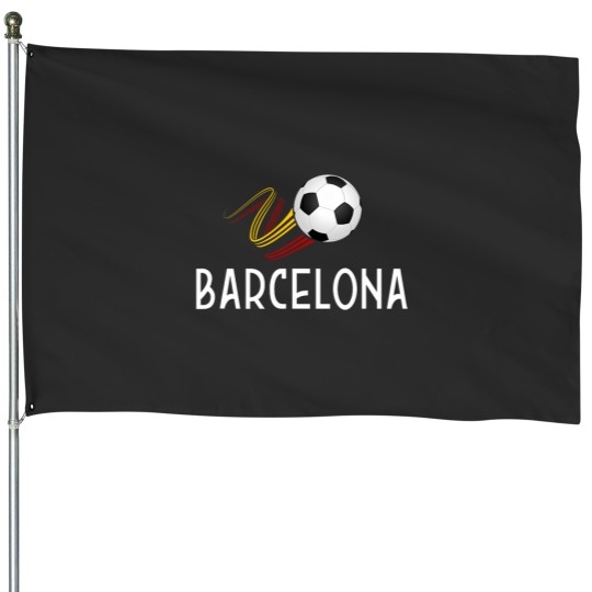 Discover Camiseta de Futbol Barcelona Espana House Flags