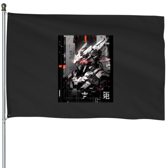 Discover Armored Core VI Mecha Glitch House Flags