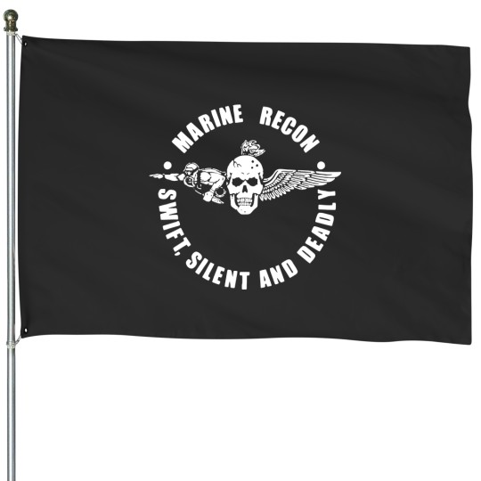 Discover Marine recon swit silent and deadly House Flags