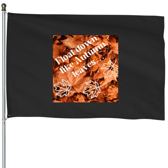 Discover Autumn Leaves House Flags