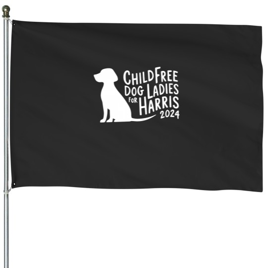Discover Funny Kamala Harris Dog Lover House Flag