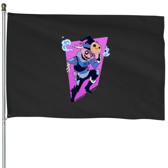 Discover Scarecrow (Dark item BGs) House Flags