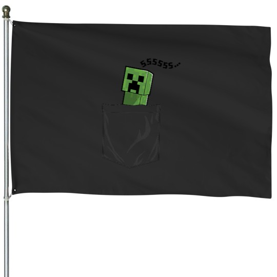 Discover Minecraftss Pocket Creeper SSSS... House Flags