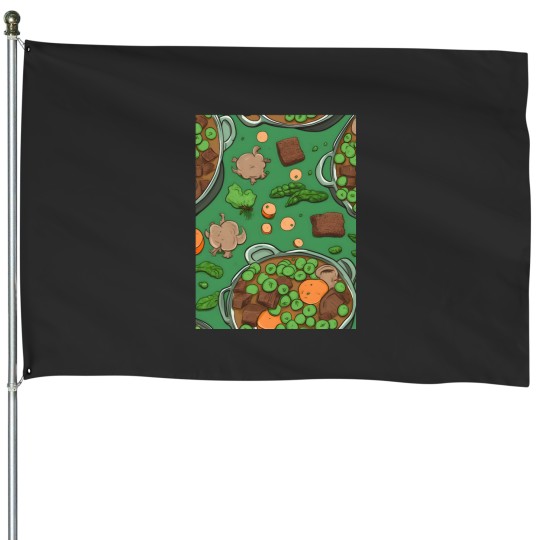 Discover Foodie Active House Flags