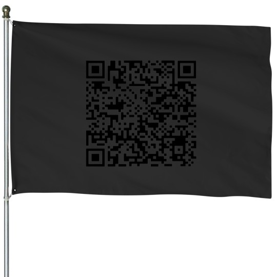 Discover Rickroll QR Code Funny Rickroll Qr Code House Flags