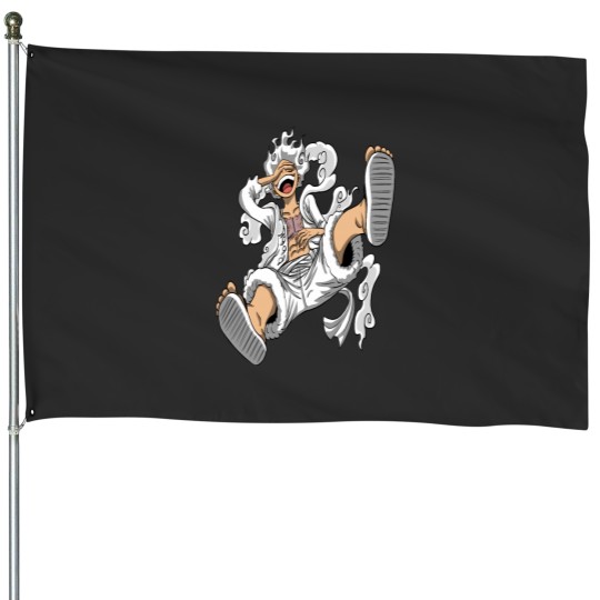 Discover luffy nika gear 5 One piecess House Flags
