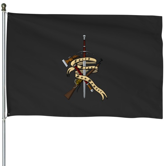 Discover Faith Steel and Gunpowder House Flags