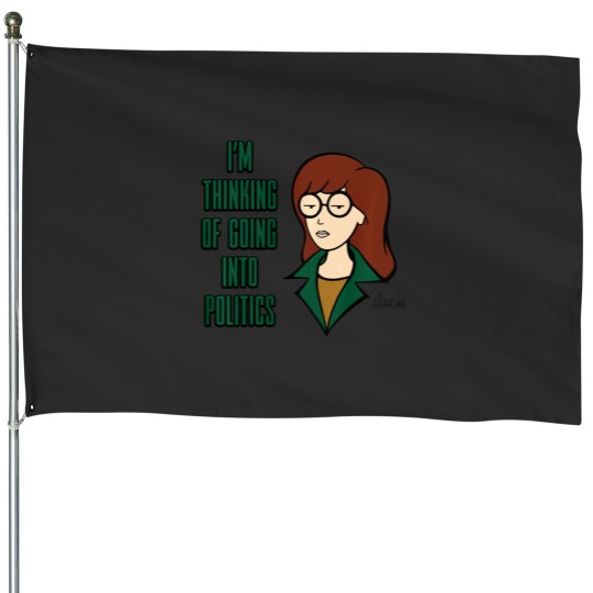 Discover Mademark x Daria Im Thinking of Going Into Politicsss Pullover Hoodie House Flags