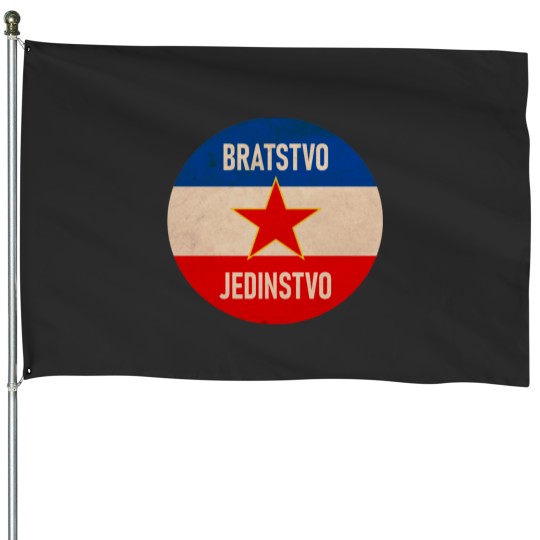 Discover Brotherhood and Unity Yugoslavia House Flags