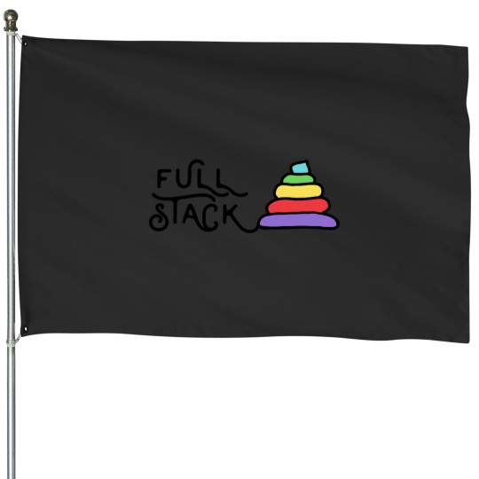 Discover Full stack Unicornss House Flags