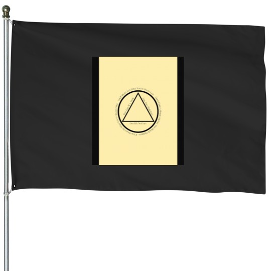 Discover Copy of AA Slogan Alcoholicsss Anonymous Slogans in Symbol Graphic House Flags