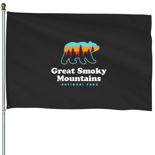 Discover Great Smoky Mountains Bear Great Smoky Mountains House Flags