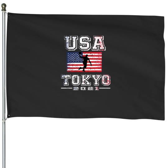 Discover Team U s a Tokyo 2021 Team Basketball Tokyo 2021Classic T-Shirt 6220 House Flags