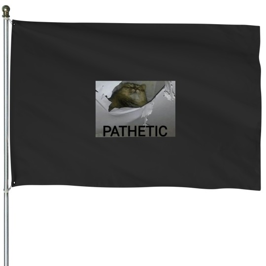 Discover 'Pathetic' cat House Flags