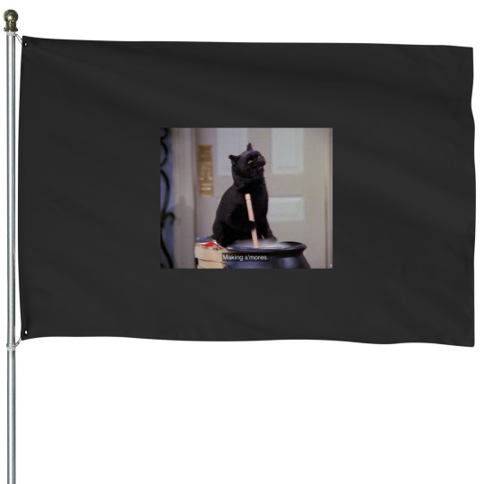 Discover Salem the Cat - “Making S’mores” House Flags