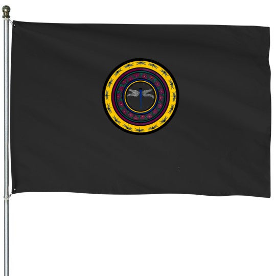 Discover Dragonfly House Flags