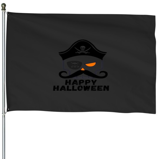 Discover Happy  Pirates halloween House Flags