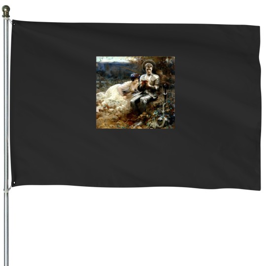 Discover The Temptation Of Sir Percival - Arthur Hackerr 1306 House Flags