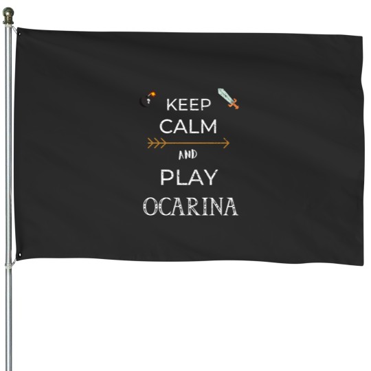 Discover Keep Calm and Play OCARINA House Flags