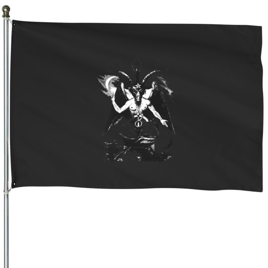 Discover Baphomets Tee House Flags