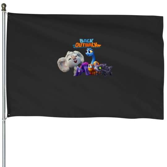 Discover Back To The Outback House Flags