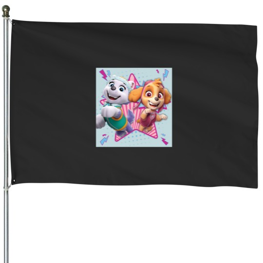 Discover skye and everest House Flags