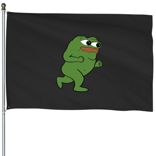 Discover peepoRun House Flags