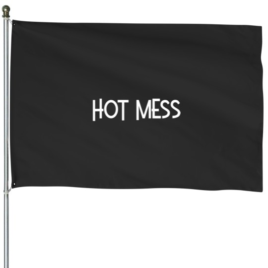 Discover Womens Hot Mess Ladies Pajama Top VNeck House Flags