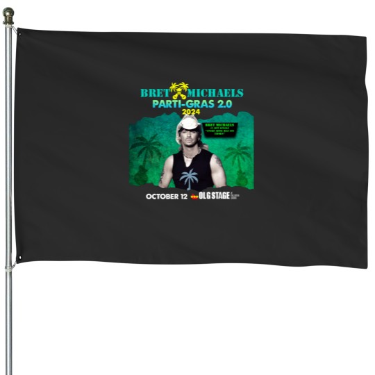 Discover New Popular!!! Bret Michaels Tour 2024 Gift For Fan House Flags