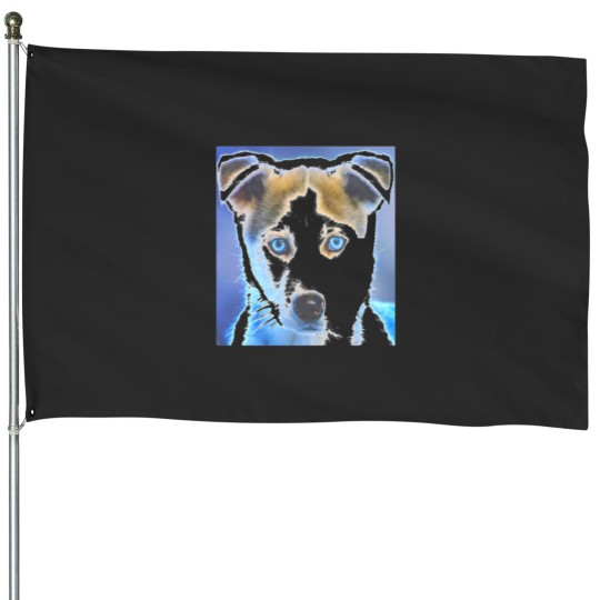 Discover DogFace House Flags