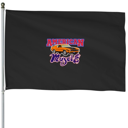 Discover American Muscle Essential House Flags