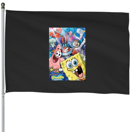 Discover Cartoon Sea ​​Animal House Flags