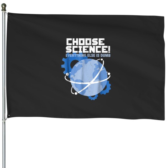 Discover Woot_ Science Rules!funy House Flags