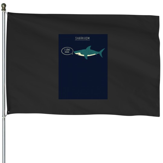 Discover Sharkasm Classic House Flags
