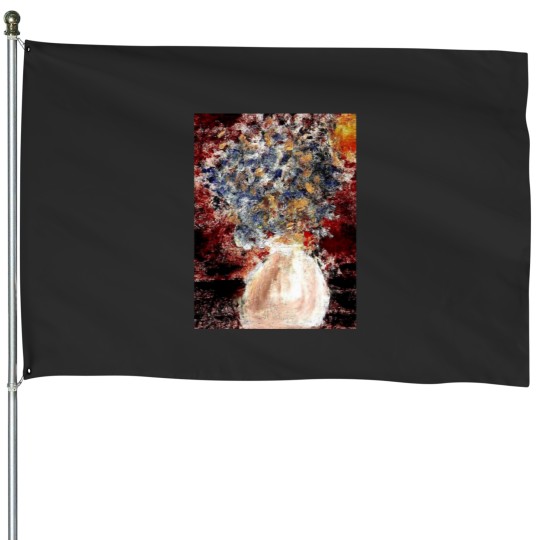 Discover Flowers in Vase Premium House Flags