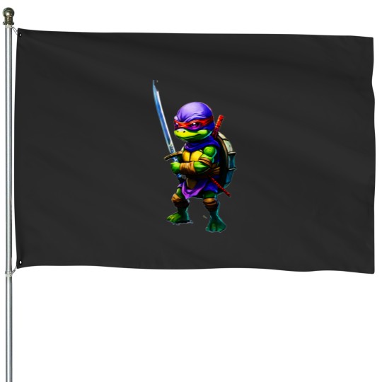 Discover Turtle Power House Flags