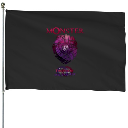 Discover Monster Darkness Misery Suffering Tragedy House Flags